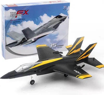 Produktbild von Rc Flugzeug Fx935 Vierkanal F35 Jet Elektrisches Schaumflugzeug Spielzeug schwarz