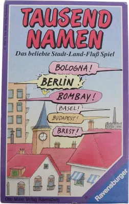 Produktbild von TAUSEND NAMEN - Das beliebte Stadt-Land-Fluß Spiel
