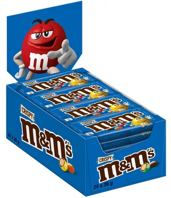 Immagine prodotto di m&m's 464176 m&m's CRISPY Schokobonbons 24x 36,0 g
