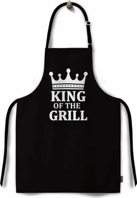 Produktbild von Domarex Grillschürze für Grillmeiste für Männer, Kellnerschürze, unverzichtbar für Kochliebhaber - Perfekt für jeden Grillprofi - Schwarz