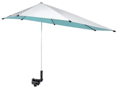Produktbild von Verstellbarer Sonnenschirm (über 50 cm), höhenverstellbarer Sonnenschirm für Stühle mit Universalklemme für Strandstühle, Golfwagen, Rollstühle, Kinderwagen, Terrasse