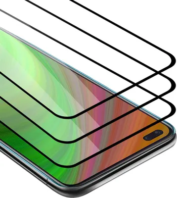 Immagine prodotto di Cadorabo 3x Pellicola protettiva a schermo intero per OnePlus Nord in nero Vetro protettivo del display temperato