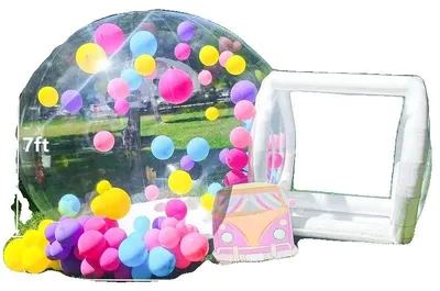 Immagine prodotto di Casetta gonfiabile a bolla, in PVC resistente, design personalizzabile, 3 metri