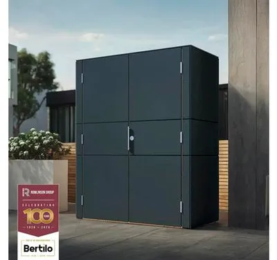 Obrázok produktu pre Záhradná skriňa Bertilo HPL Highboard 155 x 75 x 193 cm antracit