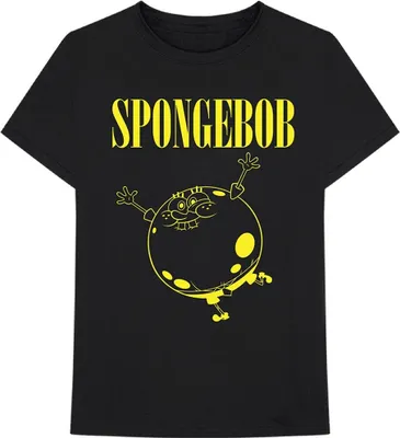 Produktbild von SpongeBob SquarePants - "Inflated" T-Shirt für Herren/Damen Uni RO8018 (M) (Schwarz)