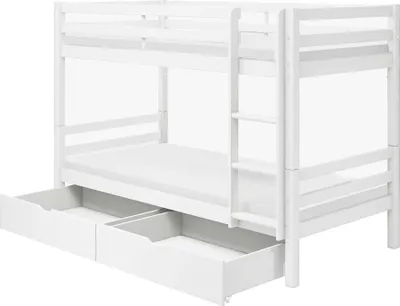 Produktbild von FURNLUX Etagenbett Actim Weiss 90x200cm / Hauptfarbe: Weiß / Abmessungen: 103 x 142 x 208 cm