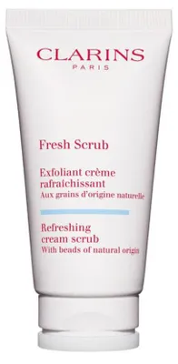 Obrázok produktu pre Clarins Fresh Scrub, Čistiaci peeling, Ženy, Univerzálna pleť, Exfoliácia, Pučanie, Vyhladenie, Rúra, AQUA/WATER/EAU. CELLULOSE. SQUALANE. BUTYLENE GLYCOL. CAPRYLIC/CAPRIC TRIGLYCERIDE. PROPANEDIOL....