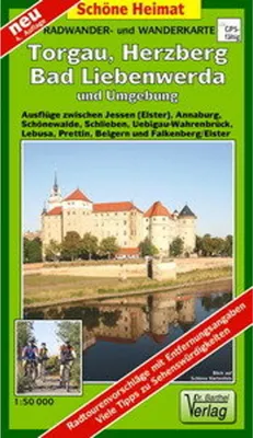 Obrázok produktu pre Torgau a okolie 1 : 50 000. turistická a cyklistická mapa