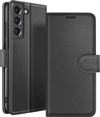 Immagine prodotto di Zanaé, Galaxy S21 FE 5G, custodia a portafoglio con chiusura magnetica per carte di credito, nero