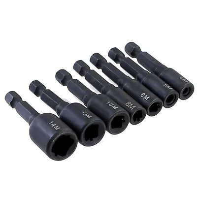 Produktbild von M4-m16 Gewindebohrer-Stecknuss-Adapter 1/4 Zoll Sechskantschaft Maschinengewindebohrer Vierkant-Schraubendreher-Gewindebohrer-Adapter für elektrische Bohrmaschine 10 mm