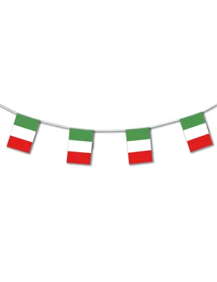 Immagine prodotto di Catena con bandiera italiana a ghirlanda 5m - Taglia unica