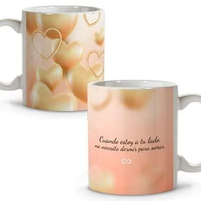 Keramikbecher mit Spruch, 330 ml, Geschenkbecher