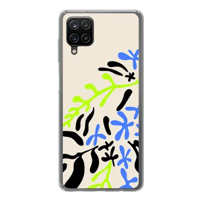 Produktbild von MuchoWow® Handyhülle Schutzhülle Hülle für Samsung Galaxy A12 Blatt - Abstrakt - Muster Silikon Softcase Handy Hülle - Bild