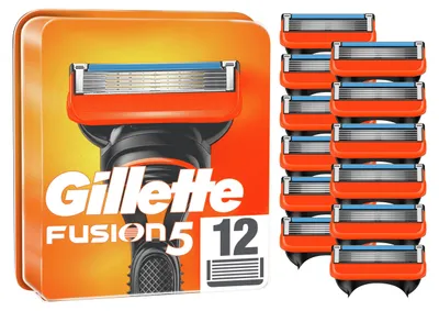 Produktbild von Rasierklingen Gillette Fusion5 Ersatzklingen 12 Stück für Herrenrasierer