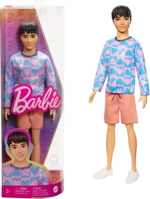 Produktbild von Mattel HRH24 - Barbie - Fashionistas Ken-Puppe Nr. 219 – Schlanker Körper, modernes Outfit & trendiges Design