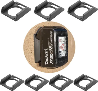 Produktbild von 7x Akku Halter für Makita Halterung Halter Wandhalter Wandhalterung 14,4V / 18V