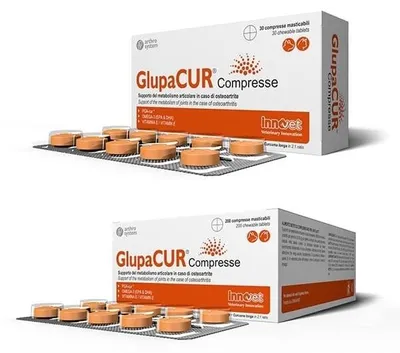 Produktbild von GLUPACUR Nahrungsergänzungsmittel für Hunde & Katzen, Gelenkstoffwechsel, 200 Lutschtabletten
