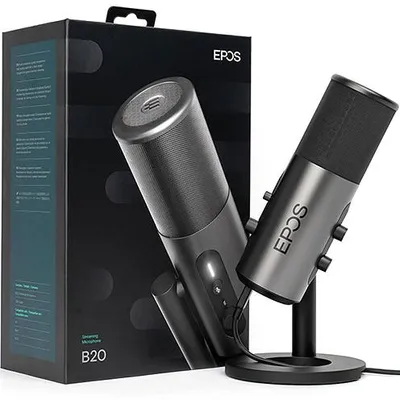 Zdjęcie produktu dla Mikrofon strumieniowy studyjny Epos B20 USB-C dla graczy LED