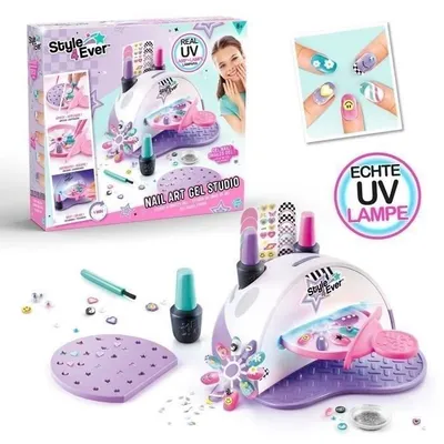 Obrázok produktu pre Sada na nechty s UV lampou, Style For Ever Gel Nageldesign Studio OFG 241, ružová