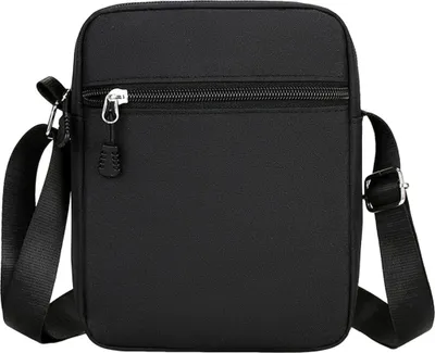 Produktbild von Herren-Umhängetasche mit Trenntaschen, Reißverschluss, einfarbig, Schultertasche, verstellbarer Riemen, Pendeln, Einkaufen, Reisen, Mini-Tasche