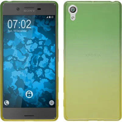 Produktbild von PhoneNatic Case kompatibel mit Sony Xperia X - Design:03 Silikon Hülle Ombrè + 2 Schutzfolien