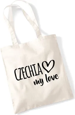 Produktbild von Huuraa Jutebeutel Czechia my love 10 Liter Natural Baumwolle Tasche Geschenkidee