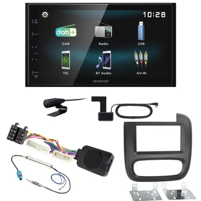 Produktbild von Kenwood DMX-125DAB Bluetooth MP3 USB DAB+ DAB+ Einbauset für Fiat Talento