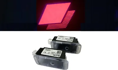 Obrázok produktu pre Originálne Audi Sport Raute Edition LED osvetlenie dverí s logom