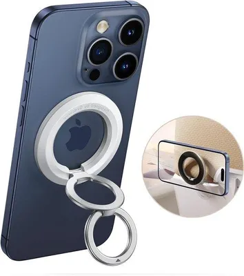 Zdjęcie produktu dla Magnetyczny uchwyt do telefonu z uchwytem na palec i podpórką
