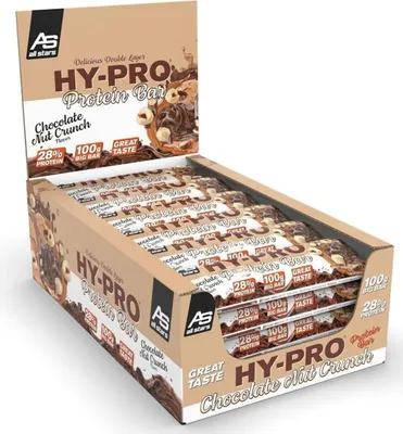 Produktbild von All Stars Hy-Pro Protein Bar- 24 x 100g Riegel Chocolate Nut Crunch