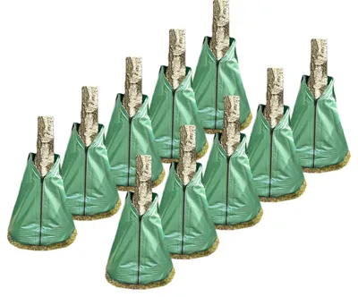 Produktbild von Novatool 10x Säcke für Baumbewässerung 75 Liter Grün Bewässerungsbeutel aus robustem PVC Baumsäcke Bewässerung Baumbewässerung Säcke Wasserbeutel Baum