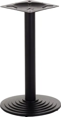 Image de Pied de table en fonte SH-5005-1, pour bureau, hôtel, restaurant, dimensions 43x72 cm, noir