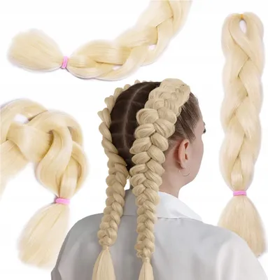 Produktbild von Syntetické Vlasy Na Blond Vrkoče 120 Cm