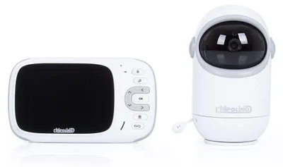 Image de Chipolino Babyphone Sirius caméra avec écran couleur 3,2" TFT LCD, vision nocturne, VOX blanc