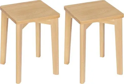 Obrázek produktu pro Ergonomická dřevěná stolička ve venkovském stylu – dřevěná sada