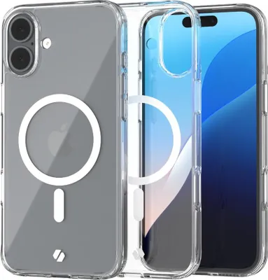 Immagine prodotto di MagSafe SPACECASE Custodia magnetica Mag Clear per iPhone 16 Plus Trasparente