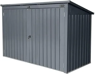 Produktbild von Mülltonnenbox Mülltonne Tonnenverkleidung Müllbox Metall anthrazit