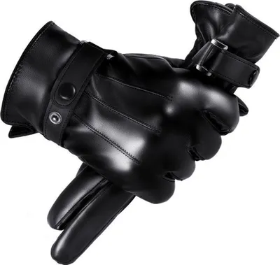 Produktbild von Winterhandschuhe aus Schaffell für Herren, warme Touchscreen-Messaging-Handschuhe mit Kaschmirfutter