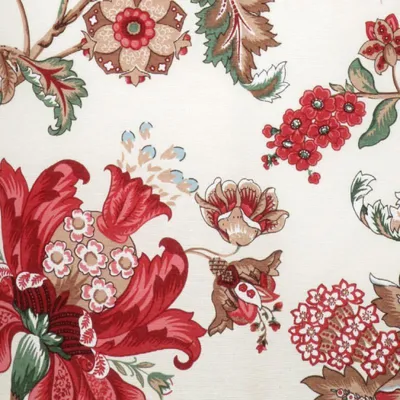 Image de Tissu - Ema - largeur 280 cm - Rouge, Beige