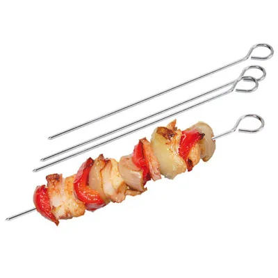 Immagine prodotto di Bbq Collection Spiedo per barbecue 24 cm 4 pezzi Acciaio inossidabile