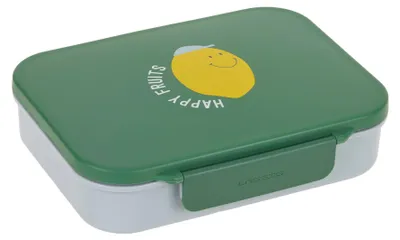 Produktbild von LÄSSIG Kinder Bento Lunchbox Brotdose mit Fächern Happy Fruits Lemon