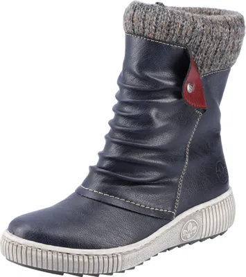 Produktbild von Rieker Damen Stiefeletten Winterstiefeletten Z6693, Größe:42 EU, Farbe:Blau