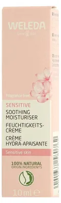 Image de Crème hydratante Sensitive Weleda sans parfum 10 ml