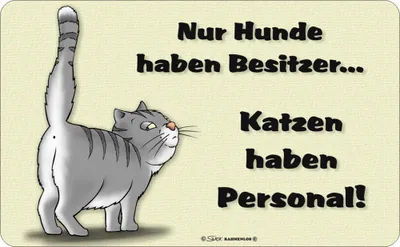 Produktbild von Katzen haben Personal - Frühstücksbrettchen - Resopal Brettchen