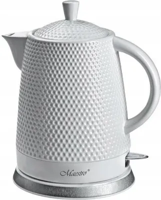 Produktbild von Czajnik Feel Maestro MR-069 Biały Ceramiczny 1200 W 1,5 L