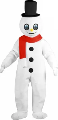 Image de Costume de bonhomme de neige Mascotte Taille : Uni
