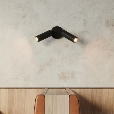 Immagine prodotto di Creative Cables - Lampada a 2 faretti con paralume Tub-E14 e rosone tondo