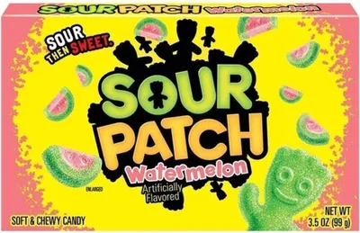 Image de Sour Patch Kids - Boîte théâtre pastèque - 99 g