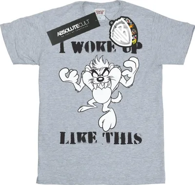 Produktbild von Looney Tunes - "I Woke Up Like This" T-Shirt für Herren BI34246 (L) (Grau)