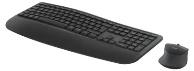 Produktbild von Logitech Signature Comfort Plus Combo MK880, Kabellos, RF Wireless + Bluetooth, Plunger key switch, QWERTZ, Graphit, Maus enthalten